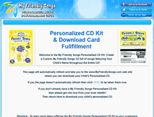 Tablet Screenshot of myfriendlysongs.com